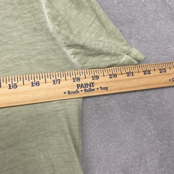 Chicos Top Womens Medium Green Tee Short Sleeve Cotton Round Neck 1 - Picture 5 of 8